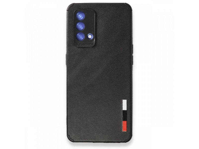 Newface Oppo A74 4G Kılıf Loop Deri Silikon - Siyah