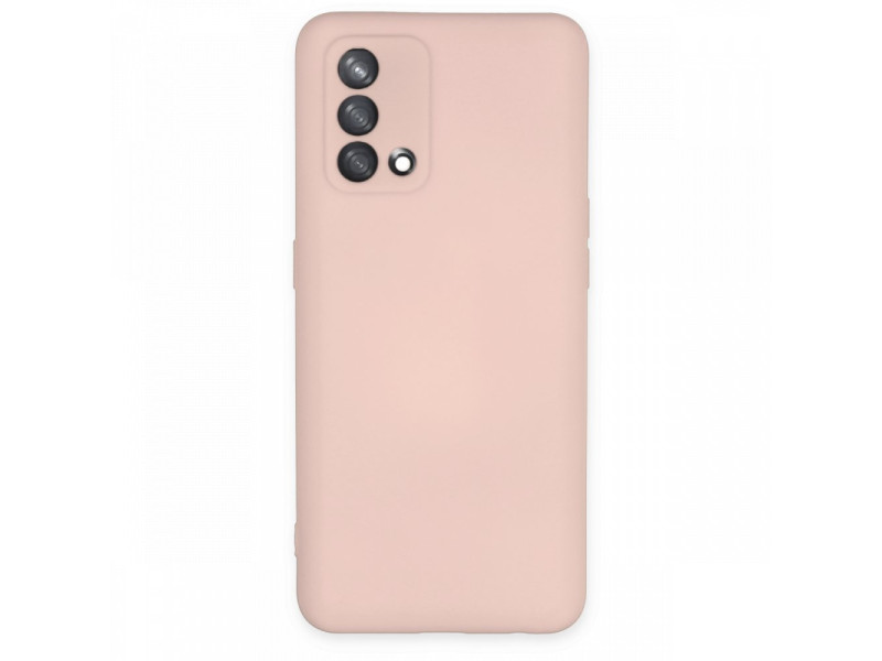 Newface Oppo A74 4G Kılıf Nano içi Kadife Silikon - Pudra