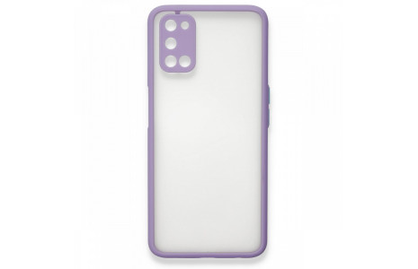 Newface Oppo A92 Kılıf Montreal Silikon Kapak - Mor