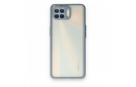 Newface Oppo Reno 4 Lite Kılıf Montreal Silikon Kapak - Gri