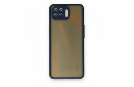 Newface Oppo Reno 4 Lite Kılıf Montreal Silikon Kapak - Lacivert