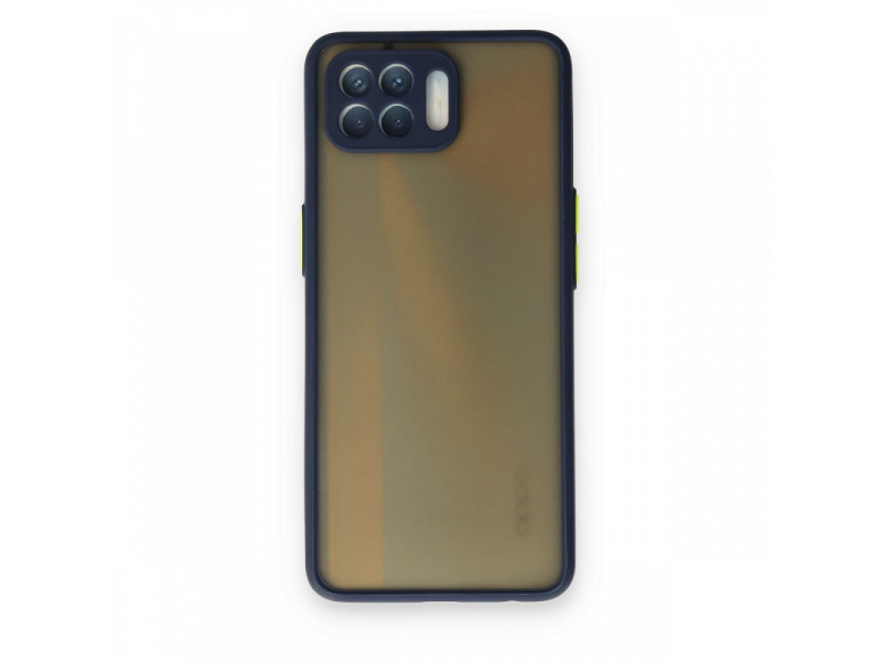 Newface Oppo Reno 4 Lite Kılıf Montreal Silikon Kapak - Lacivert