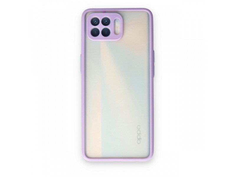 Newface Oppo Reno 4 Lite Kılıf Montreal Silikon Kapak - Mor