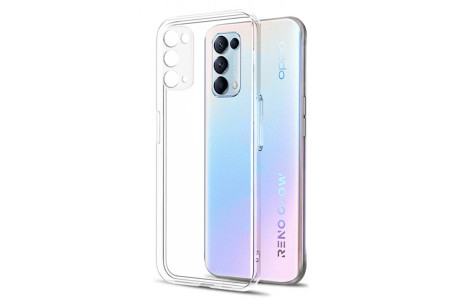 Newface Oppo Reno 5 Kılıf Lüx Şeffaf Silikon