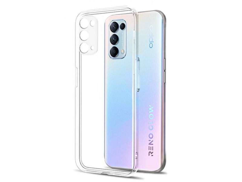 Newface Oppo Reno 5 Kılıf Lüx Şeffaf Silikon