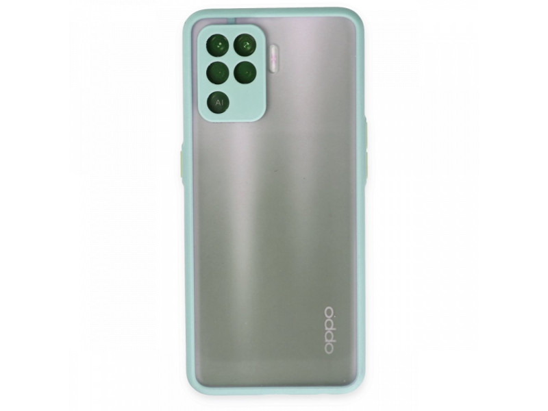 Newface Oppo Reno 5 Lite Kılıf Montreal Silikon Kapak - Turkuaz