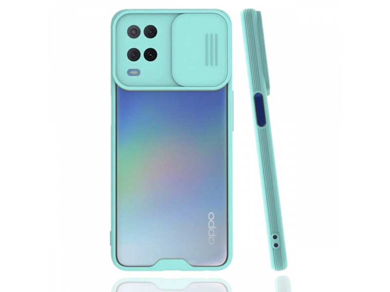 Newface Realme 8 Kılıf Platin Kamera Koruma Silikon - Açık Yeşil