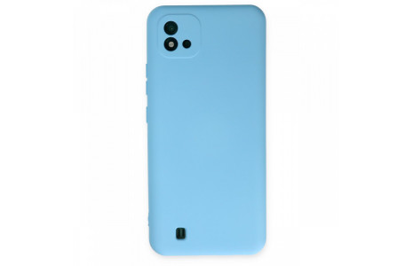 Newface Realme C11 2021 Kılıf Nano içi Kadife Silikon - Mavi