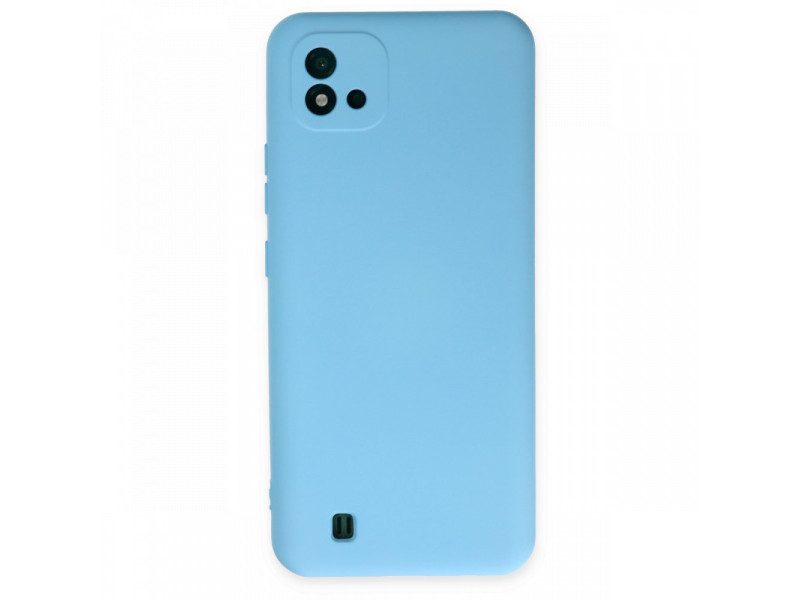 Newface Realme C11 2021 Kılıf Nano içi Kadife Silikon - Mavi