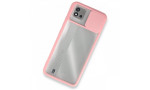 Newface Realme C11 2021 Kılıf Palm Buzlu Kamera Sürgülü Silikon - Pembe