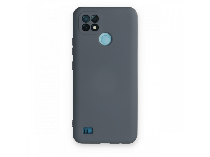 Newface Realme C21 Kılıf Nano içi Kadife Silikon - Gri