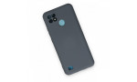 Newface Realme C21 Kılıf Nano içi Kadife Silikon - Gri