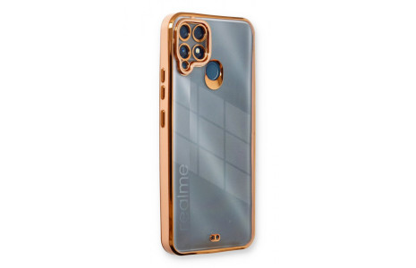 Newface Realme C25s Kılıf Liva Lens Silikon - Rose