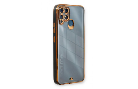 Newface Realme C25s Kılıf Liva Lens Silikon - Siyah