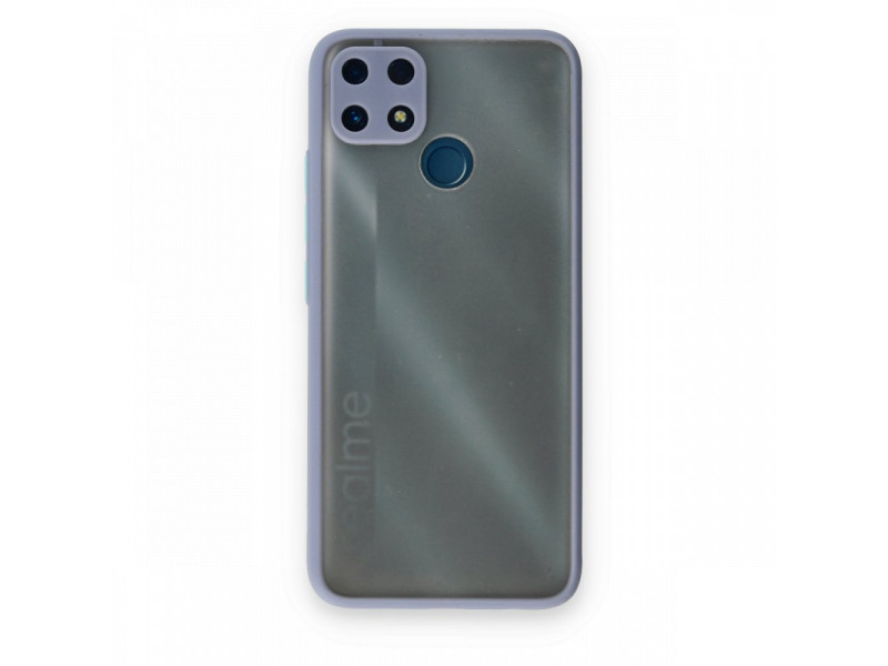 Newface Realme C25 Kılıf Montreal Silikon Kapak - Gri