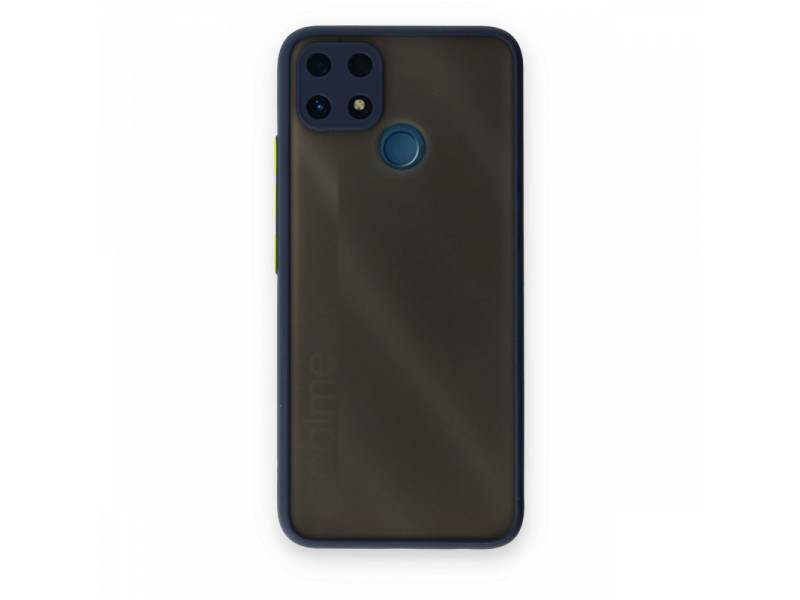 Newface Realme C25 Kılıf Montreal Silikon Kapak - Lacivert