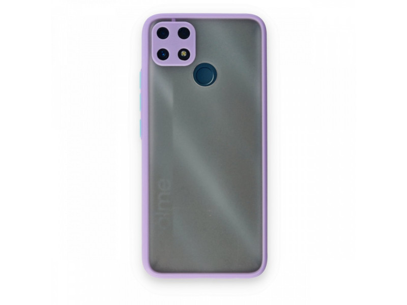Newface Realme C25 Kılıf Montreal Silikon Kapak - Mor