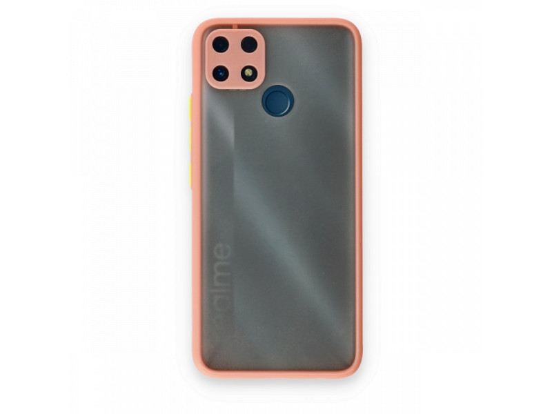 Newface Realme C25 Kılıf Montreal Silikon Kapak - Pembe