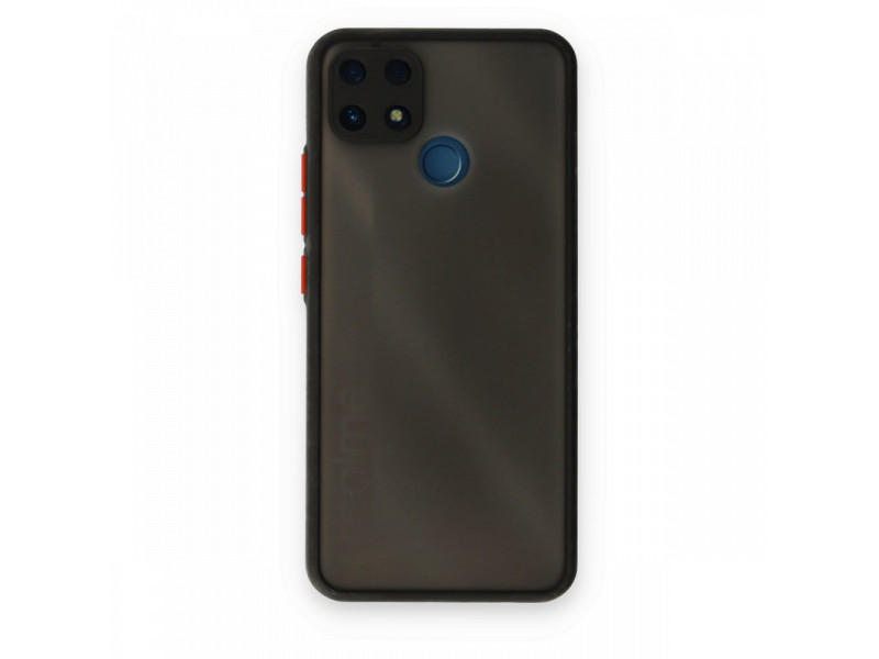 Newface Realme C25 Kılıf Montreal Silikon Kapak - Siyah