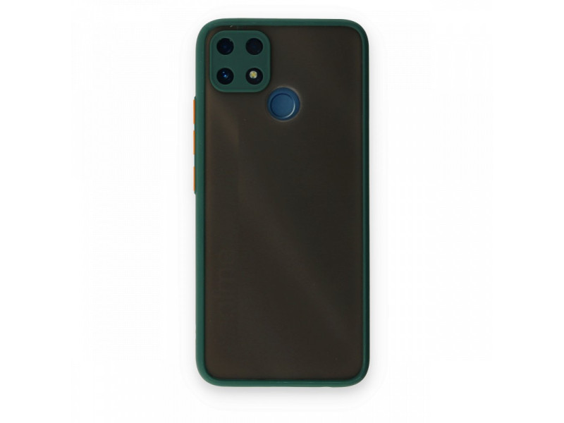 Newface Realme C25 Kılıf Montreal Silikon Kapak - Yeşil