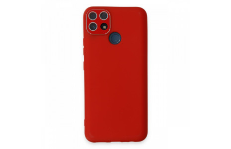 Newface Realme C25s Kılıf Lansman Glass Kapak - Kırmızı