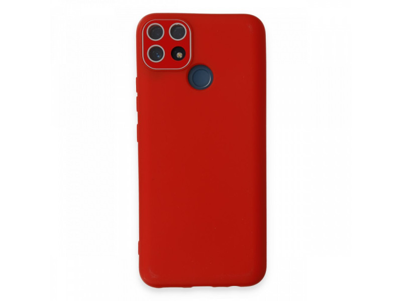 Newface Realme C25s Kılıf Lansman Glass Kapak - Kırmızı