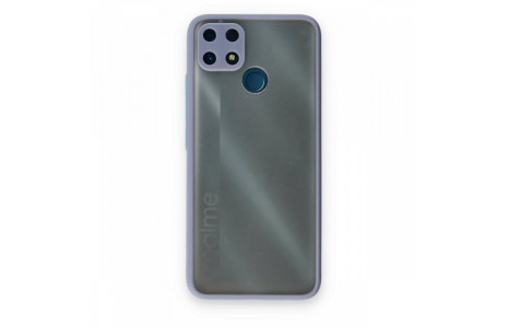 Newface Realme C25s Kılıf Montreal Silikon Kapak - Gri