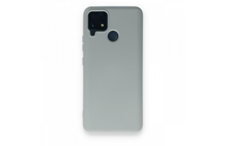 Newface Realme C25s Kılıf Nano içi Kadife Silikon - Buz Mavisi