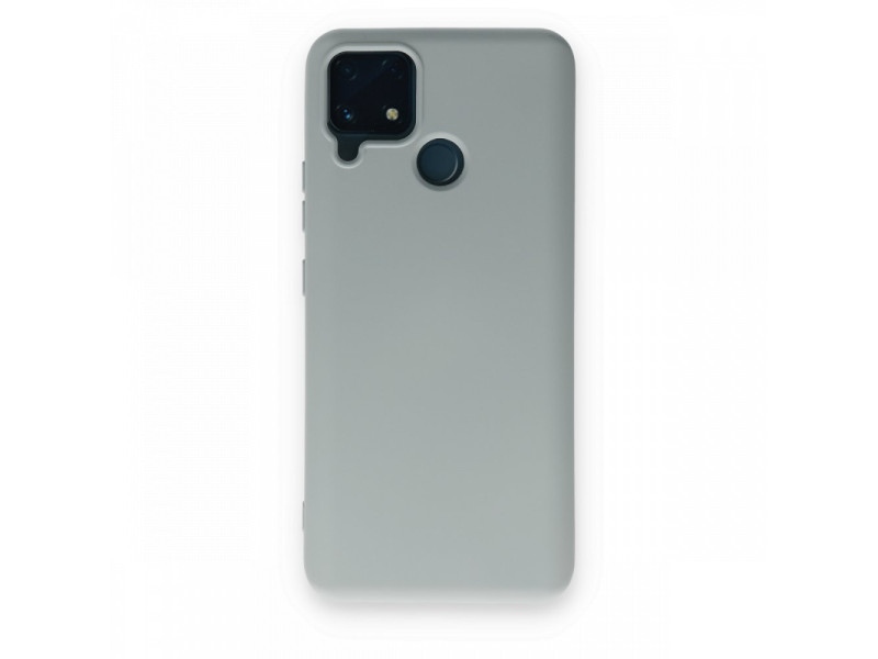 Newface Realme C25s Kılıf Nano içi Kadife Silikon - Buz Mavisi