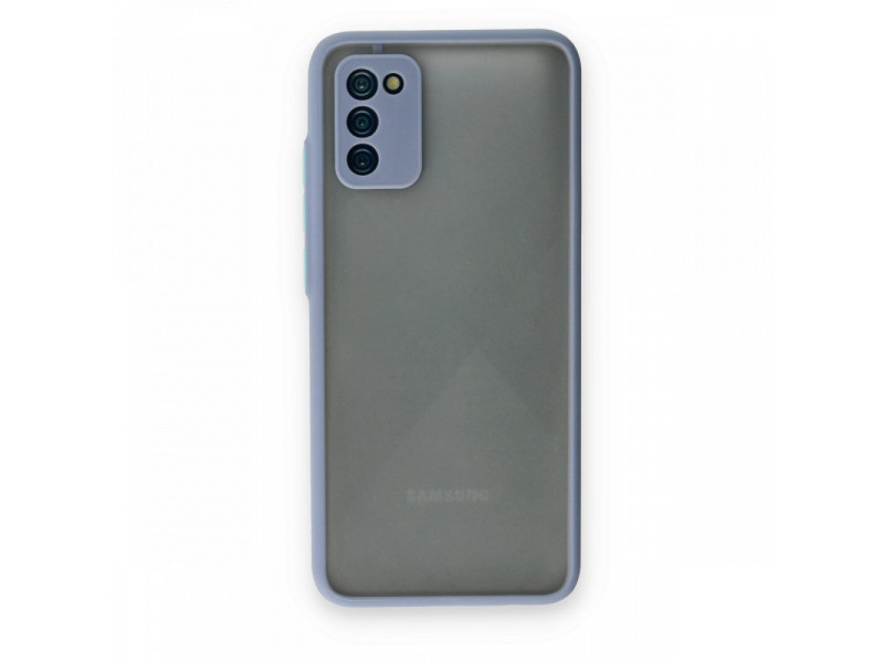 Newface Samsung Galaxy A02S Kılıf Montreal Silikon Kapak - Gri