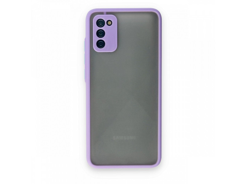 Newface Samsung Galaxy A02S Kılıf Montreal Silikon Kapak - Mor