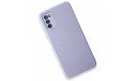 Newface Samsung Galaxy A03S Kılıf Glass Kapak - Lila