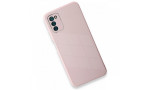 Newface Samsung Galaxy A03S Kılıf Glass Kapak - Pembe