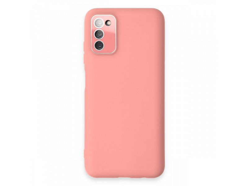 Newface Samsung Galaxy A03S Kılıf Lansman Glass Kapak - Pembe