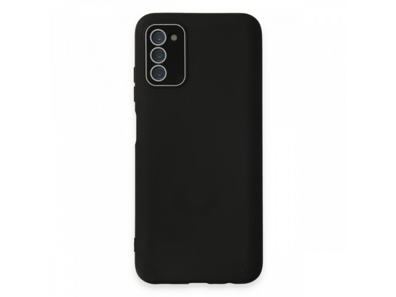Newface Samsung Galaxy A03S Kılıf Lansman Glass Kapak - Siyah