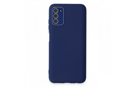 Newface Samsung Galaxy A03S Kılıf Lansman Glass Kapak - Sky Blue