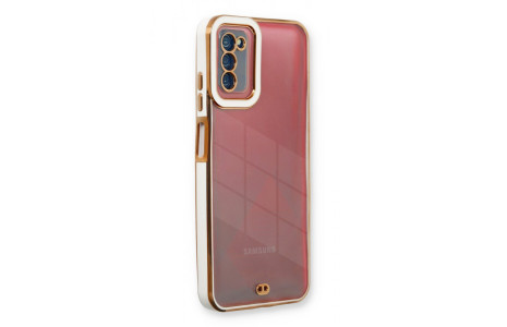 Newface Samsung Galaxy A02S Kılıf Liva Lens Silikon - Beyaz