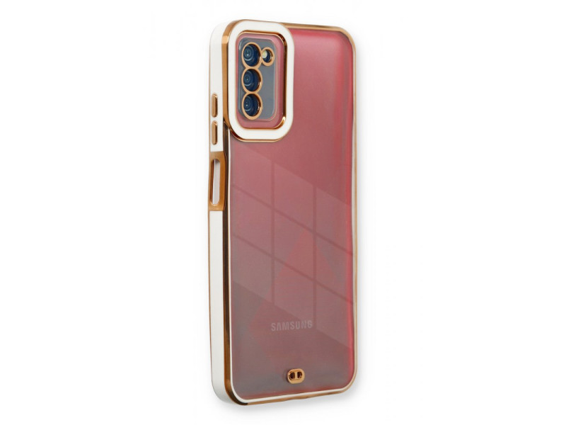 Newface Samsung Galaxy A03S Kılıf Liva Lens Silikon - Beyaz
