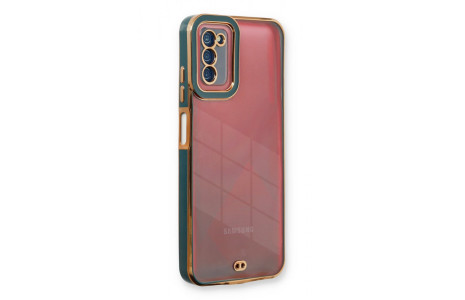 Newface Samsung Galaxy A02S Kılıf Liva Lens Silikon - Yeşil