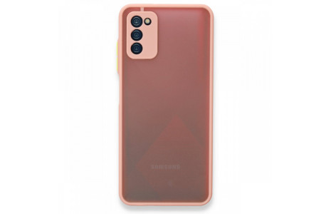 Newface Samsung Galaxy A03S Kılıf Montreal Silikon Kapak - Pembe