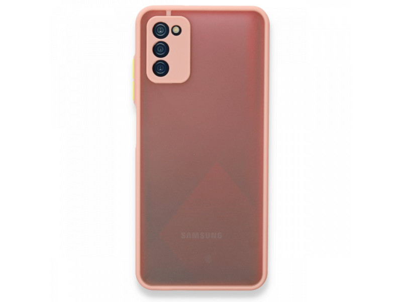 Newface Samsung Galaxy A03S Kılıf Montreal Silikon Kapak - Pembe