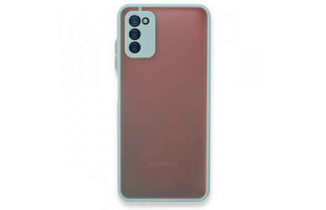Newface Samsung Galaxy A03S Kılıf Montreal Silikon Kapak - Turkuaz