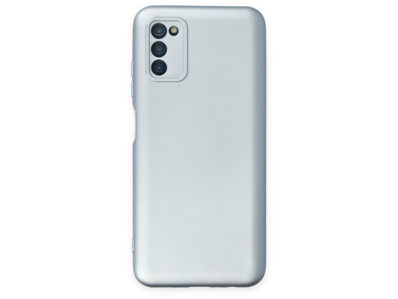 Newface Samsung Galaxy A03S Kılıf Nano içi Kadife Silikon - Sky Blue