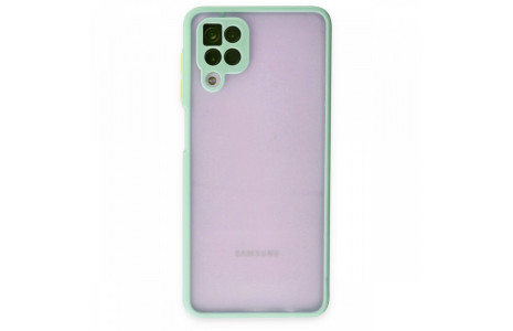 Newface Samsung Galaxy A12 Kılıf Montreal Silikon Kapak - Turkuaz