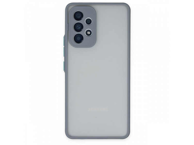 Newface Samsung Galaxy A13 4G Kılıf Montreal Silikon Kapak - Gri