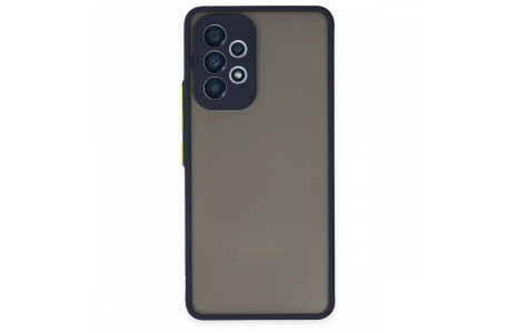 Newface Samsung Galaxy A13 4G Kılıf Montreal Silikon Kapak - Lacivert