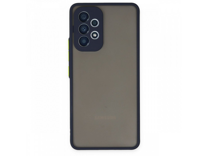 Newface Samsung Galaxy A13 4G Kılıf Montreal Silikon Kapak - Lacivert