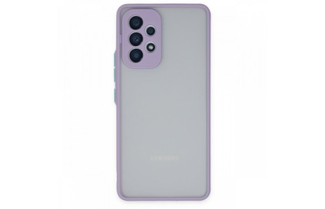 Newface Samsung Galaxy A13 4G Kılıf Montreal Silikon Kapak - Mor