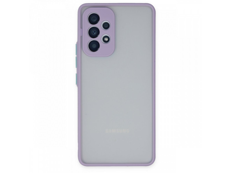 Newface Samsung Galaxy A13 4G Kılıf Montreal Silikon Kapak - Mor