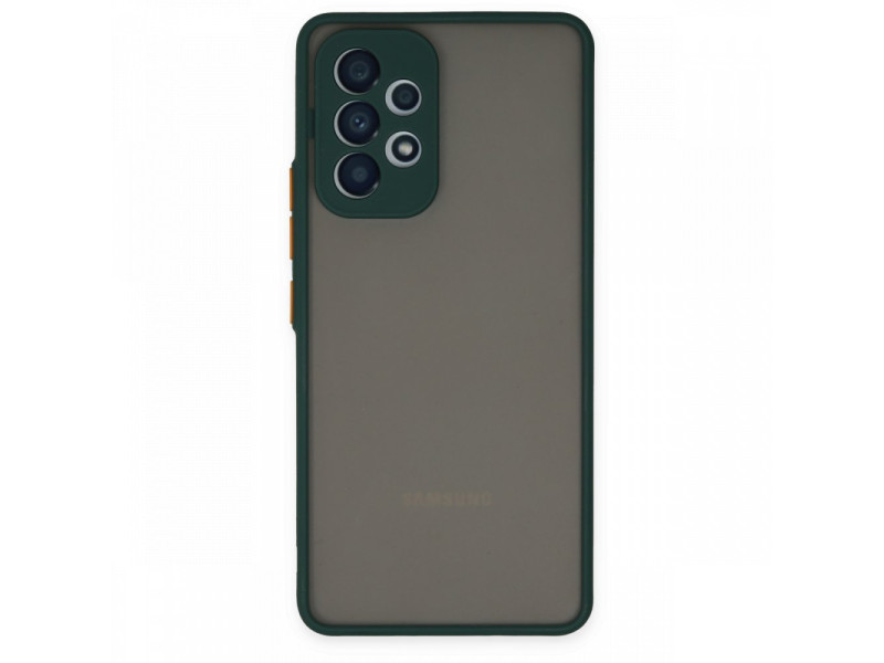 Newface Samsung Galaxy A13 4G Kılıf Montreal Silikon Kapak - Yeşil